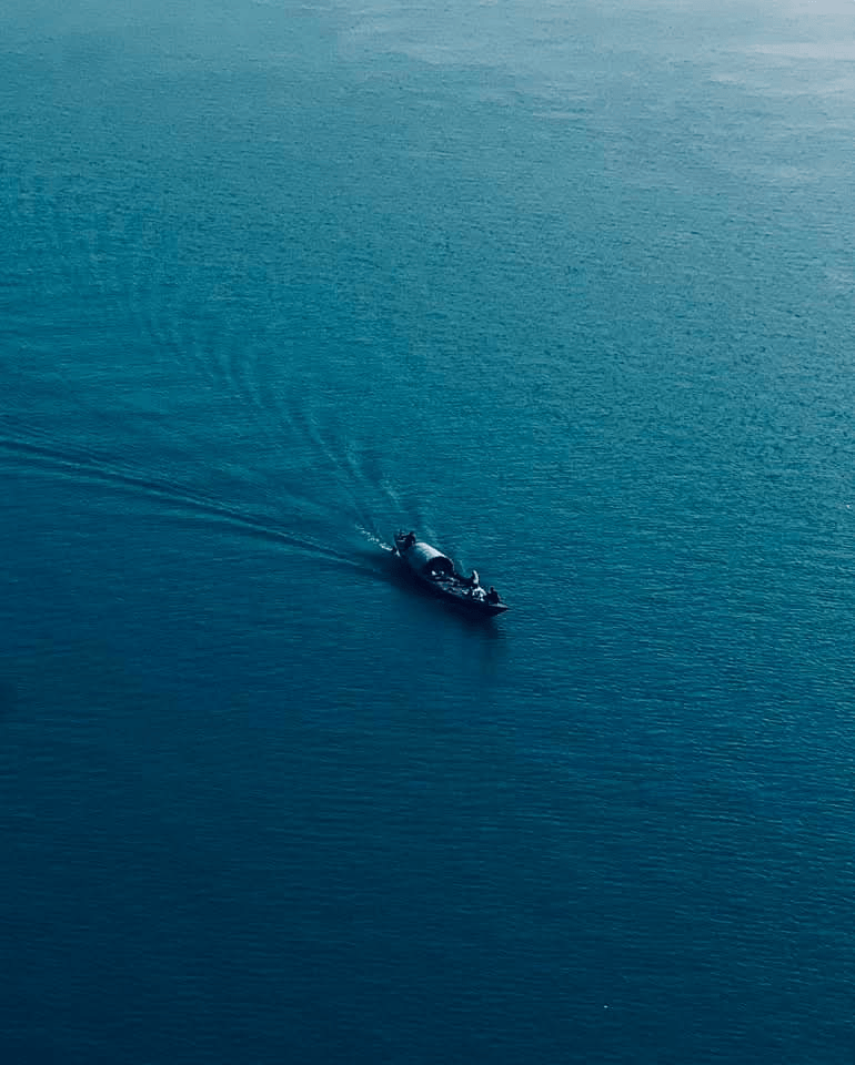 On the water , at peace