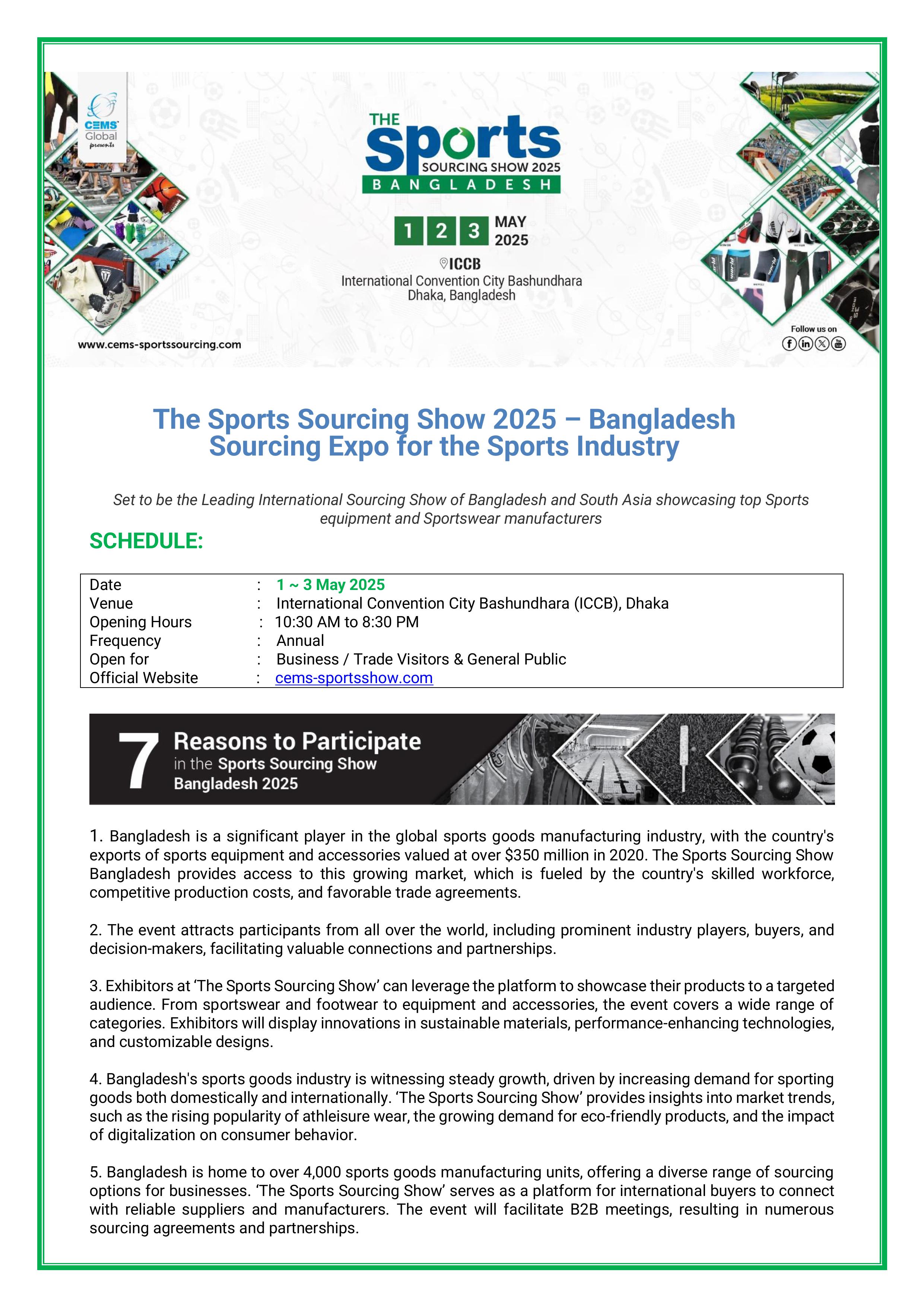 The Sports Sourcing Show Bangladesh