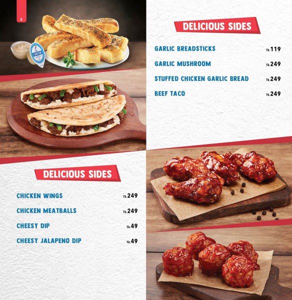 Dominos Pizza(Food Menu)