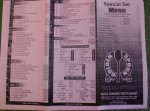Golden Spoon Thai & Chinese Restaurant (Food Menu)