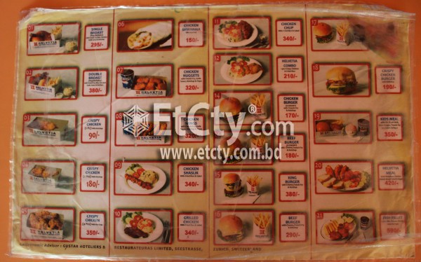 HELVETIA(Food Menu)