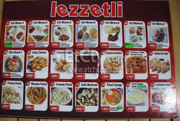 Lezzetli (Food Menu)