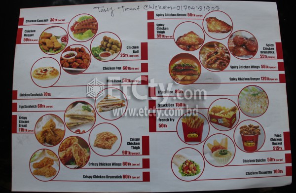 Tasty Treat Chicken (Food Menu)