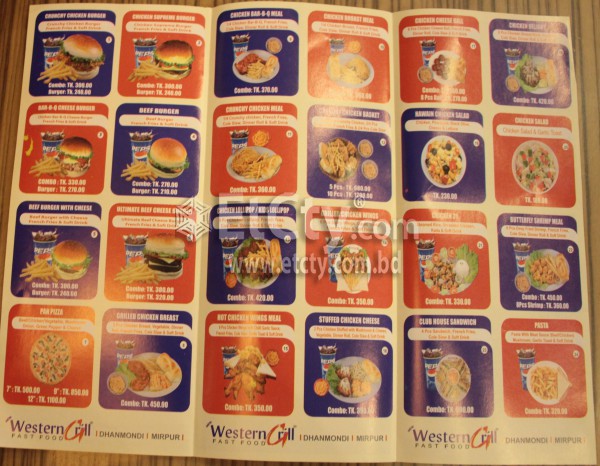 Western Grill(Food Menu)