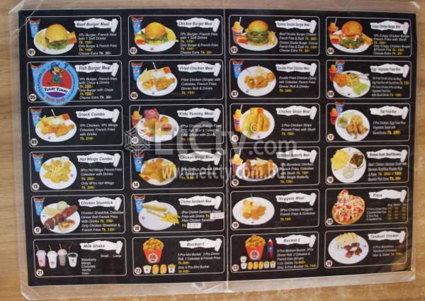 Yummy Yummy (Food Menu)