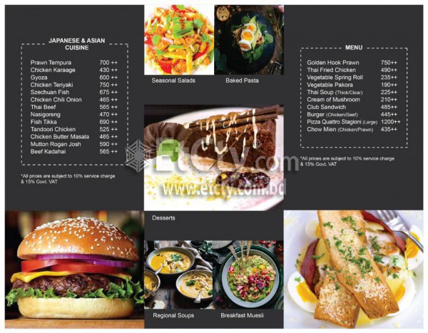 Ascott Palace (Food Menu)