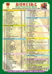 Bonfire Restaurant (Food Menu)