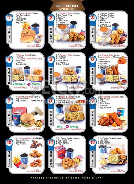 Broast Cafe (Food Menu)