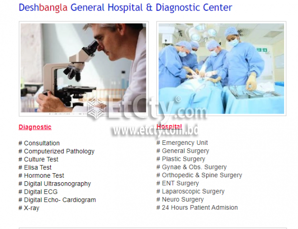 Deshbangla Hospital & Diagnostic Center (Flyer)