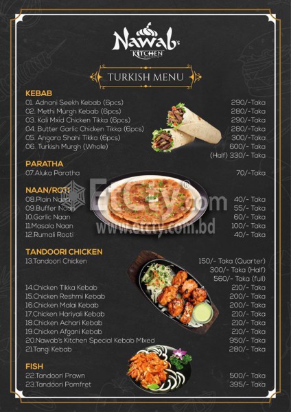 Nawabs Kitchen (Food Menu)