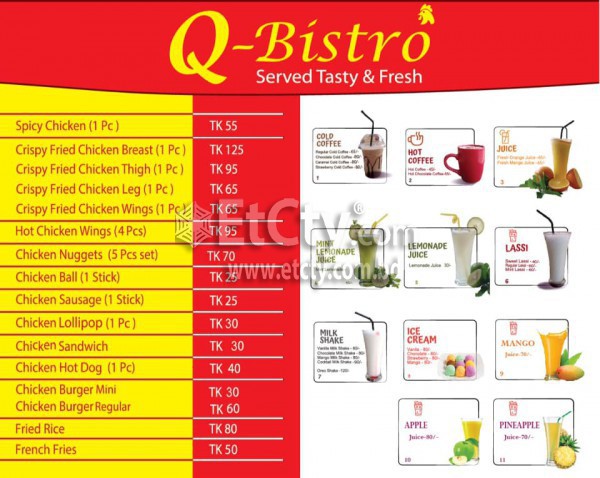 Q-Bistro (Food Menu)