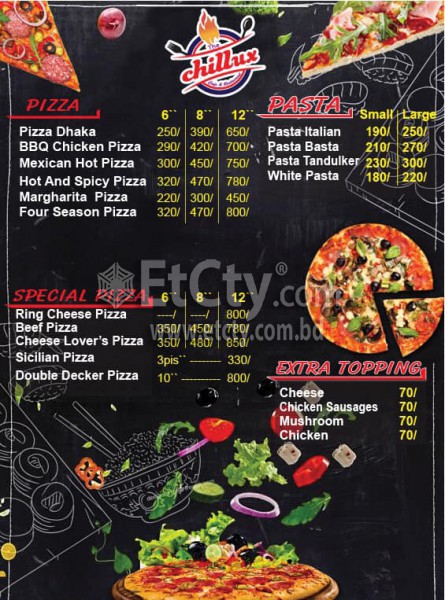 The Chillux (Food Menu)